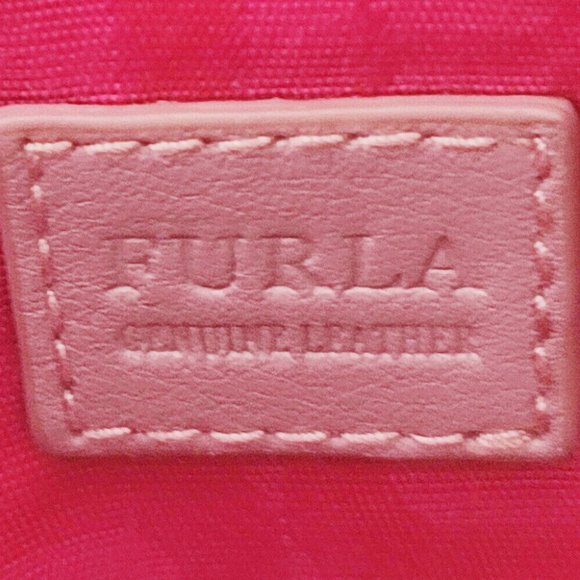 FURLA Pouch Ribbon Leather Authentic - Picture 8 of 11